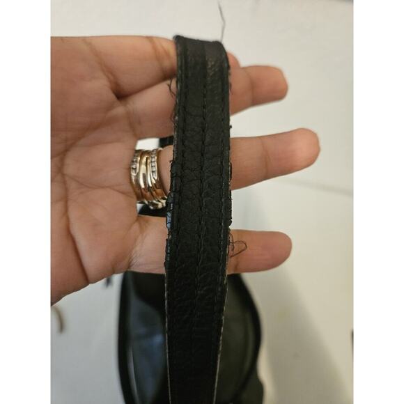 Coach Brooke Bag Purse Satchel Black Pebbled Leather Silver Chain F17165 *Read - Picture 14 of 14